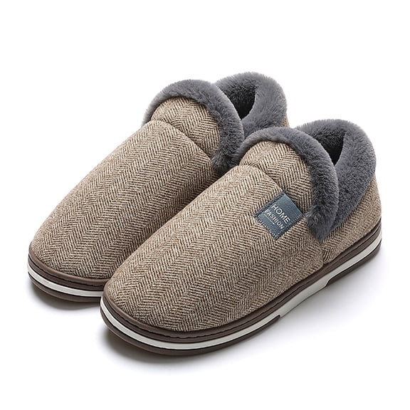 Aayomet House Slippers For Women Terry Cloth Open Toe Slippers for Women Memory Foam Silp On House Slippers,Coffee 10.5