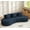 Navy Blue, variant on Gewnee 109" Modern Curved Sofa, Velvet Fabric 4 Seater Curved Shaped Sectional Couch for Living Room, Bedroom, Office.Navy Blue