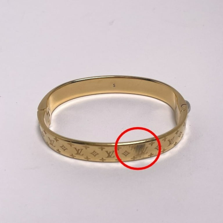 Pre-Owned LOUIS VUITTON Cuff Nanogram Monogram S Size M00251 Louis