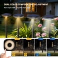 thumbnail image 4 of D.FAMILY Paquete de 2 Luces para Exteriores Solar, 1500 Lm, LED Impermeables para Jardín, 4 of 11
