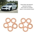 thumbnail image 3 of Copper Oil Drain Plug Washer, Secure Fit M12 Copper Flat Washers 10PCS  for Oil Change, 3 of 7