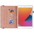 thumbnail image 4 of iPad 10.2 Case 2021, iPad 10.2 Case 2020/2019, Allytech Butterfly Embossed Shock Absorption Kickstand Pencil Holder Auto Sleep Wake Slim Cover Case for Apple iPad 10.2" 9th 8th 7th Generation, Pink, 4 of 6