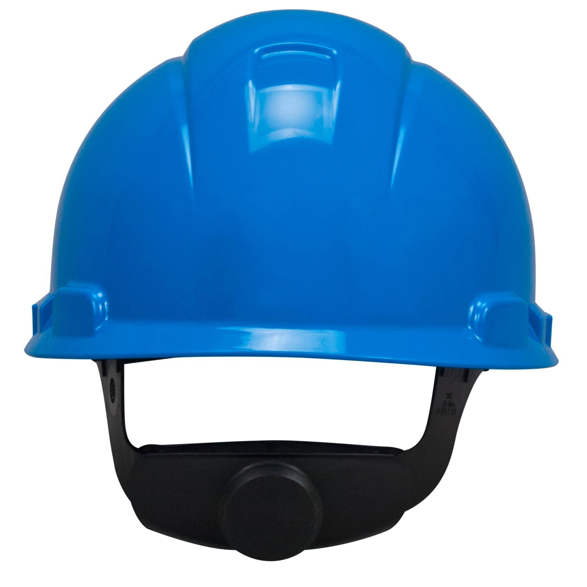 3M Hard Hat H-703R, Blue 4-Point Ratchet Suspension,