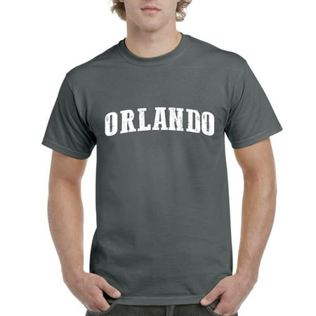 Artix Orlando FL Florida Map Flag Miami Home of University of Florida UF Men's T-Shirt (Best Route From Orlando To Miami)
