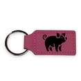 thumbnail image 2 of Keychain - Rectangle - Piglet - Leather, 2 of 4