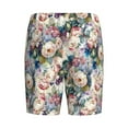 thumbnail image 2 of Lsque Rose Flowers Mens Sleep Pajama Shorts,Short Pajama Pants, Cotton Ultra-Soft Knit-X-Large, 2 of 9