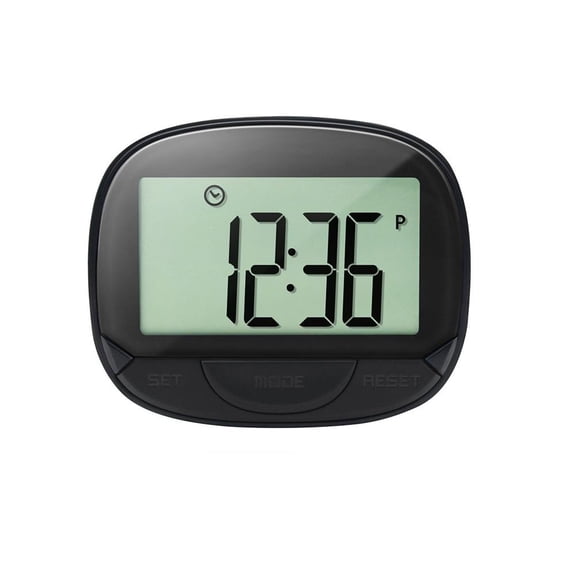 Multifunctional Pedometre Step Counter, No Bluetooth Step Counter, Clip-On Walking Fitness, Portable Activity Monitor Health Gift