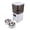 Double Bowl with Camera, variant on Programmable Double Bowl Automatic Pet Feeder - 5L / 169 oz Capacity Food Dispenser with Two Stainless Steel Feeding Bowls for Multi-Pet Dogs and Cats