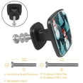 thumbnail image 3 of 4 Pcs Cabinet Handle Drawer Pulls Christmas Snowman Knobs with Screws Square Furniture Office Cabinet Knob Decoration, 3 of 7