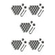 thumbnail image 1 of Scienceny 20 piezas tapas de tuercas de rueda de coche decoración de cubierta de tornillo de cubo automático Universal 17-21mm Protector de pernos con Gris 19 mm 5piezas Scienceny CBP192004, 1 of 5
