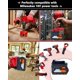 thumbnail image 4 of Adaptador para Batería Ridgid AEG de 18 V para Herramientas Inalámbricas Milwaukee M18 de 18 V, Uso para Baterías de Plataforma Ridgid de 18 V (Solo Adaptador), 4 of 10