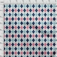 thumbnail image 3 of oneOone Cotton Poplin Denim Blue Fabric Argyle Check Quilting Supplies Print Sewing Fabric By The Yard 42 Inches Wide, 3 of 4