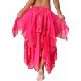 thumbnail image 4 of Seyurigaoka WomenJuniors Belly Dance Costume Props, Party/Club/Bar Performance Chiffon Half Skirt, 4 of 5