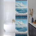 thumbnail image 2 of Window On The Ocean Window Privacy Film Wave Cloud Decorative Glass Window Film UV Blocking Static Cling Non-Adhesive Sticker Covering for Home Door 17.7 x 78.7 inches, 2 of 8