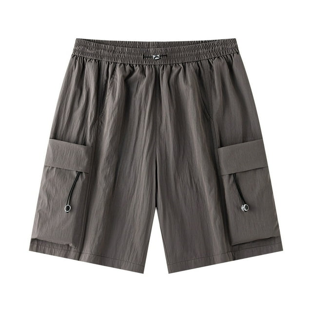 Cinvoph Mens Shorts Casual Summer Drawstring Cargo Shorts Classic Outdoor Work Shorts with Pockets