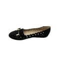 thumbnail image 4 of Victoria K Women's Snake Skin Texture Gold Chain Buckle Ballerina Flats, 4 of 5