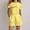 Yellow, variant on RTKFRFLM Girls 2-Piece Summer Sporty Set Fashionable Letter Print Short Sleeve Tee and Matching Shorts Outfit Trendy Athletic Tracksuit and Playwear for Big Girls and Ages 4-14 Years Old