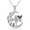 2, variant on Skull Necklace 925 Sterling Silver Moon Pumpkin Skeleton Pendant Necklace Gothic Halloween Jewelry Gifts for Women