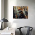 thumbnail image 4 of ARISTURING Victorian Fox, Vintage Gothic Canvas Art Print, Dark Academia Renaissance Fox Wall Art Decor, Stylish Animals, Print On Canvas, Wall Art 16x12in, 4 of 6