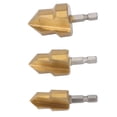 thumbnail image 1 of Kit De Escariador De Tuberías, Herramienta De Escariador De Tuberías De Estructura Robusta, Juego De 3 Piezas, Vástago Hexagonal, Filo De Corte Incisivo, Ingeniería Fina, Buena, 1 of 7