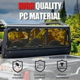 thumbnail image 3 of A & UTV PRO Dark Tinted Rear Windshield for 2016-2024 Polaris General 1000 / General 4 1000/ General XP 1000 / XP 4 1000, Heavy Duty Hard Coated Full Back Window Panel Accessories, 1PC, 3 of 10