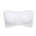 thumbnail image 3 of Cuekondy Strapless Bras for Women Fashion Casual Solid Hollow Out Breathable Underwear Bra, 3 of 5