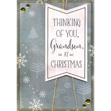 Designer Greetings Evergreen Tree Forest with Gold Foil Accents