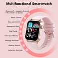 thumbnail image 2 of Tikland Smart Watches for Men Women, Smartwatch Fits for iPhone Android 1.83" HD Fitness Tracker with Call Function, 600 mAh 30 Day Battery Life, 110+ Sport Modes, Fitness Watch, IP68 Waterproof Pink, 2 of 8