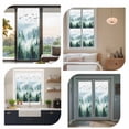 thumbnail image 7 of Green Ombre Mountain Window Privacy Film, Watercolor Forest Static Cling UV Sun Blocking Heat Control Window Tint Day and Night, Non-Adhesive Reusable One Way Windows Privacy Cover 19.6''x39.3'', 7 of 7
