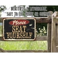 thumbnail image 4 of Metal Sign - Please Seat Yourself Metal Sign - Durable Metal Sign - Great Signage for Restaurant and Bar Under $25 (12" x 18"), 4 of 5