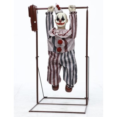 Scary Clowns Go Round Animated Prop for Indoor/Outdoor Halloween ...