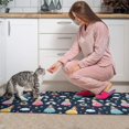 thumbnail image 3 of Dark Blue Princess Castle Pattern Kitchen Rugs Sets Of 2,Anti Fatigue Kitchen Mat Rugs Non Slip Washable,Decorative Kitchen Floor Mats for Kitchen,Sink,Laundry,17"x30"+17"x47", 3 of 7