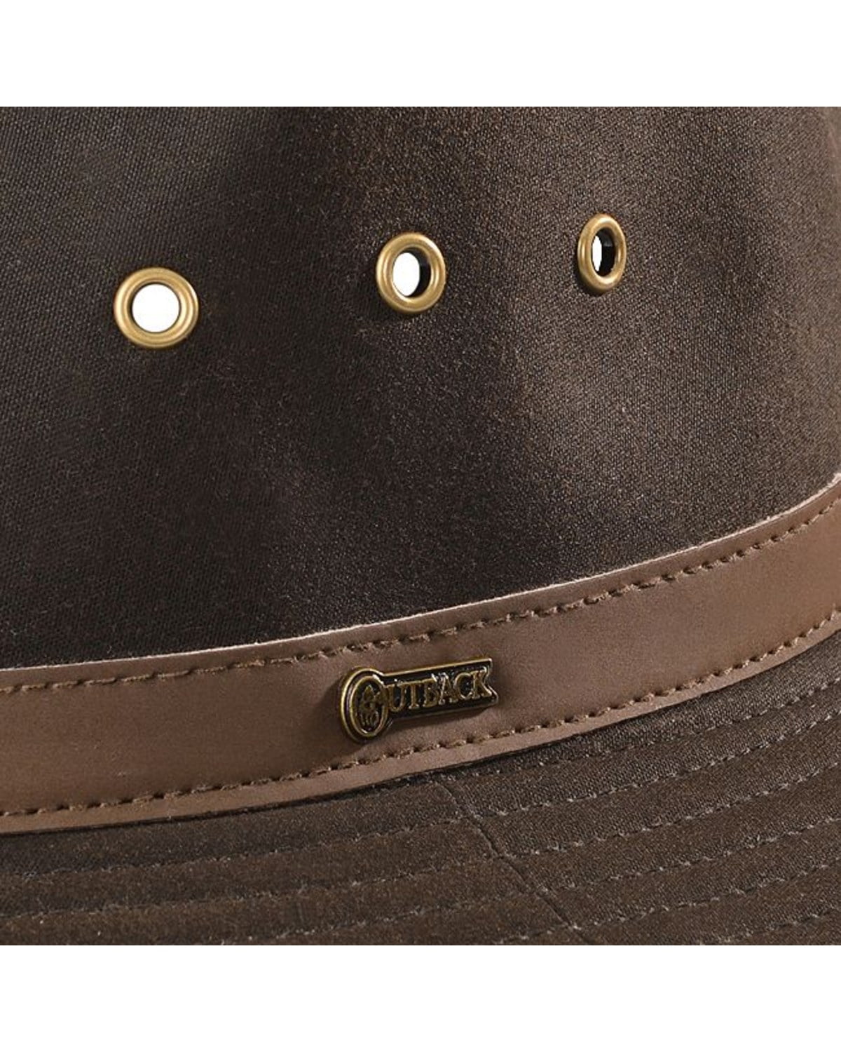 Outback Trading Hat Mens Quality Madison River Oilskin Leather 1462 