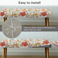 thumbnail image 6 of Chririnla Stretch Bench Covers, Wildflower Floral Print Polyester Spandex Fabric Wear Resistant Bench Slipcover for Home Living Room, 6 of 9