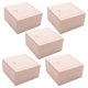 thumbnail image 1 of 5X Caja de almacenamiento pequeña de madera lisa para joyas, pequeños dispositivos, regalo, color madera, 1 of 8