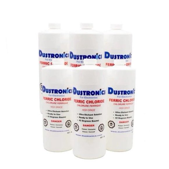 High Grade Ferric Chloride Liquid Solution 1L 6 Pack