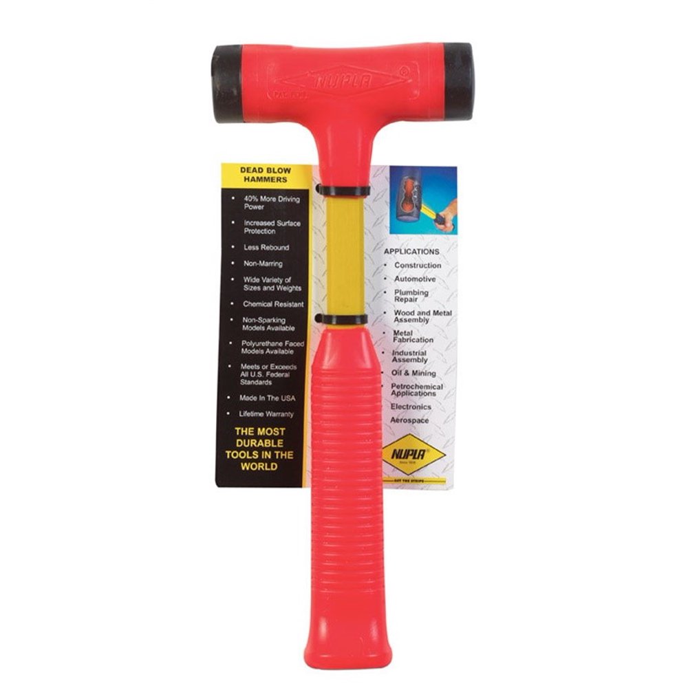 Nupla Strike Pro 16 oz. Dead Blow Hammer Steel Head 17 in. L Walmart