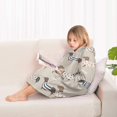 thumbnail image 4 of Cute Cartoon Dachshund Blanket Hoodies for Kids 6-13YR Oversize Wearable Blanket Hoodies for Boys Girls Teens, 4 of 7