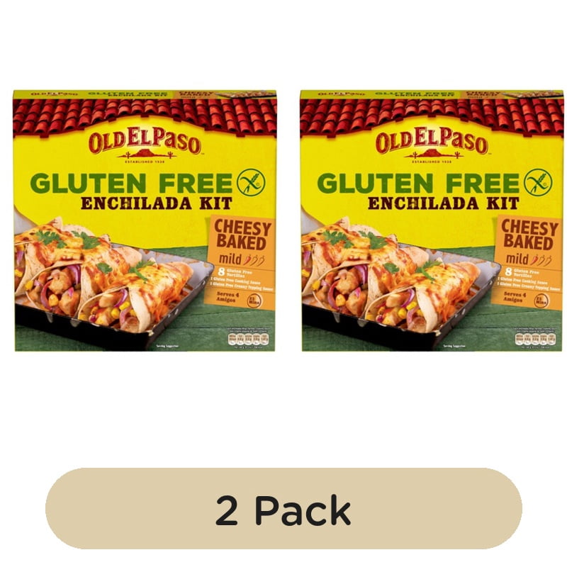 Old El Paso Mexican Gluten Free Cheesy Baked Enchilada Kit 518g, British Import (Pack of 2)