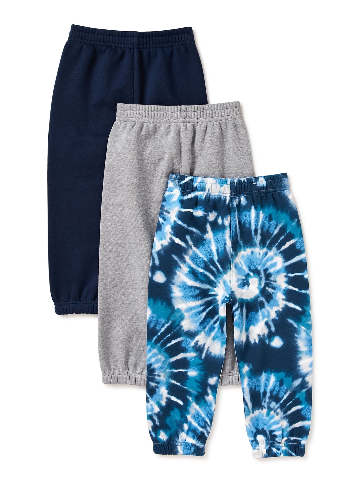 Garanimals Baby and Toddler Boy Fleece Sweatpants Multipack, 3Pack