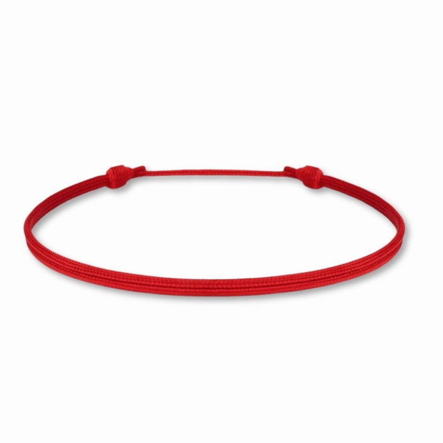 Pulsera Luck Strings Roja de Nylon Impermeable y Ajustable