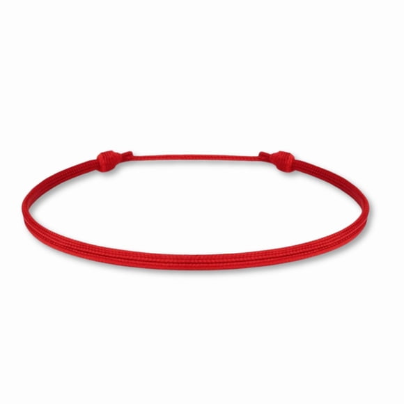 Pulsera Luck Strings Roja de Nylon Impermeable y Ajustable
