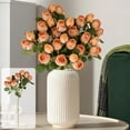 thumbnail image 2 of AURIGATE Artificial Rose Flower Stem 18.8in Plastic, 4 Colors Fake Rose Floral Spray for Home Vase Wedding Bridal Shower Party Table Centerpiece Decoration, 2 of 8