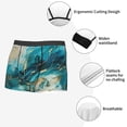 thumbnail image 3 of Pofeuu Abstract Ocean Currents Print Men’s Boxer Briefs, Moisture-Wicking Underwear, Regular,Trunk-Small, 3 of 5