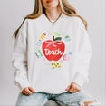 thumbnail image 4 of Teach Apple Watercolor - Lightweight Garment Dyed Sweatshirt, 4 of 5