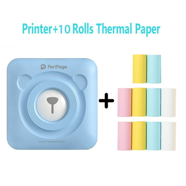EGNMCR Thermique Portable Bluetooth Mini Sans Fil POS Image Thermique Photo Ornement Pendentif