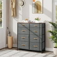 thumbnail image 2 of SamyoHome 5 Tier Fabric Storage Table Organizer Display Dresser Tower with 8 Drawers, 2 of 6