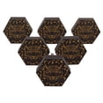 thumbnail image 1 of IBA Indianbeautifulart Brown Engraved Knobs Wooden Cupboard Door Knobs Pull Handle Pack of 10, 1 of 3