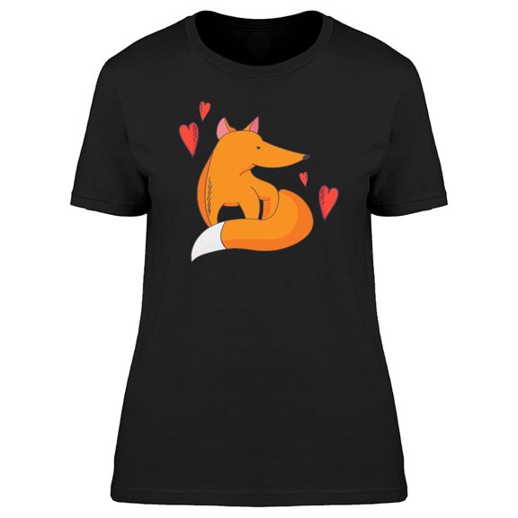 Fox Pup Drawing Tee Women's -Image by Shutterstock