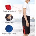 thumbnail image 5 of Essential Elements 5 Pack: Boys Youth Athletic Active Sports Gym Basketball Shorts with Pockets, 5 of 7